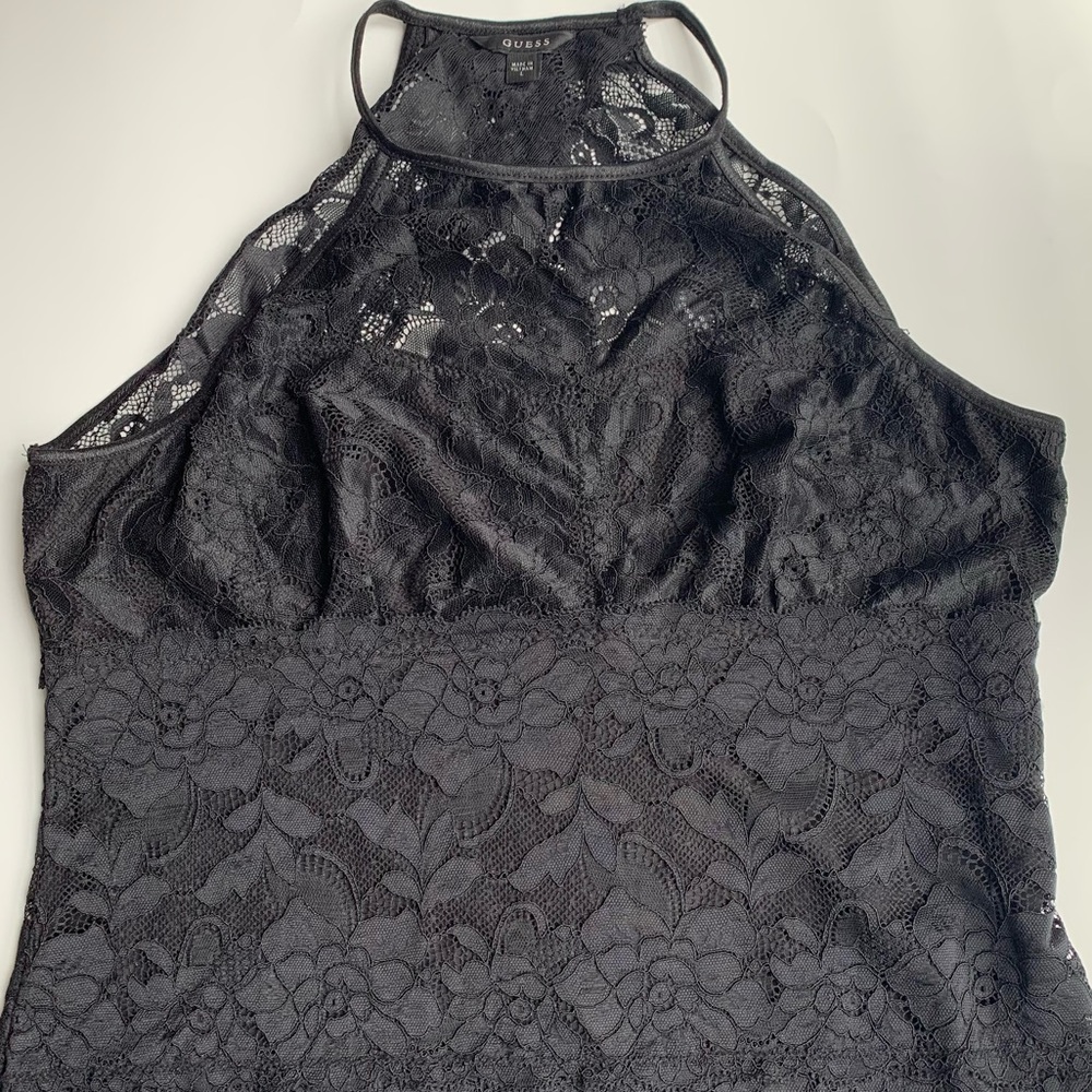Guess Woman’s black lingerie tank top size L